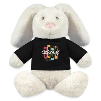 1954 Vintage Retro Birthday - MiniFeet® RecycelHase® Bunny Cream - black - Front