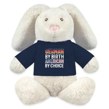 Amerikanisch Deutsch - MiniFeet® RecycelHase® Creme - French Navy - Vorne
