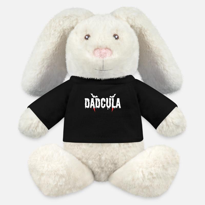 Dadcula Halloween Papa - MiniFeet® RecycelHase® Creme - Schwarz