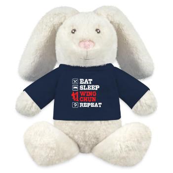 Wing Chun - MiniFeet® RecycelHase® Creme - French Navy - Vorne