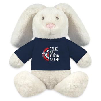 Axe Throwing - MiniFeet® RecycelHase® Bunny Cream - french navy - Front