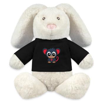 Koboldmaki - MiniFeet® RecycelHase® Creme - Schwarz - Vorne