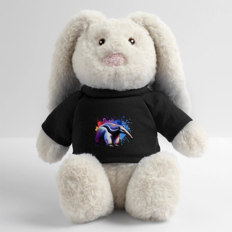 Fourmilier Lapin en peluche recyclé MiniFeet® Crème