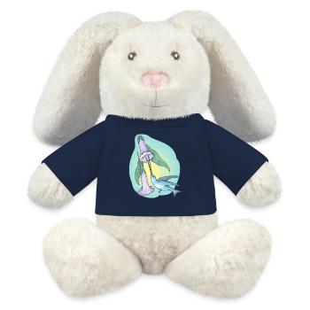 rainbow sun clouds weather rainbow sun cloud28 - MiniFeet® RecycelHase® Bunny Cream - french navy - Front