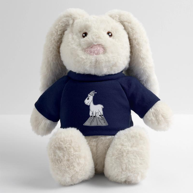 Bock auf Berge - Chèvre Chèvre Lapin en peluche recyclé MiniFeet® Crème
