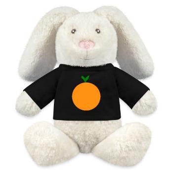 Orangen Frucht Früchte Kostüm Fasching Karneval - MiniFeet® RecycelHase® Creme - Schwarz - Vorne