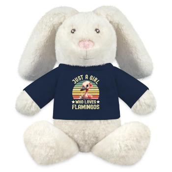 Flamingo - MiniFeet® RecycelHase® Creme - French Navy - Vorne