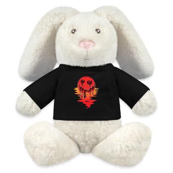 Summer, Sun, Temperature, Heat, Sunshine, Hot - MiniFeet® RecycelHase® Bunny Cream - black - Front