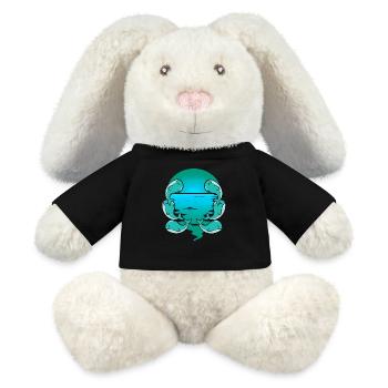 Baby, Whale, Fish, Marine Mammals, Children, Toddler - MiniFeet® RecycelHase® Bunny Cream - black - Front