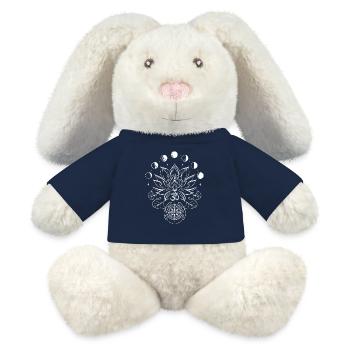 Lotus Lotus Flower Moon Phases Compass - MiniFeet® RecycelHase® Bunny Cream - french navy - Front
