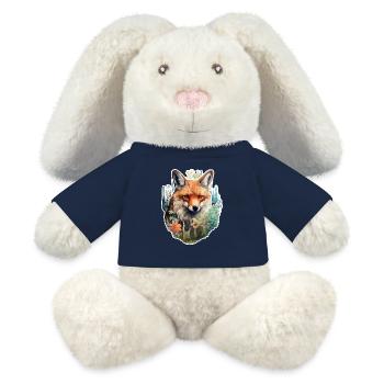 Fox's Head - MiniFeet® RecycelHase® Bunny Cream - french navy - Front