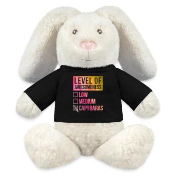 Capybara - MiniFeet® RecycelHase® Creme - Schwarz - Vorne