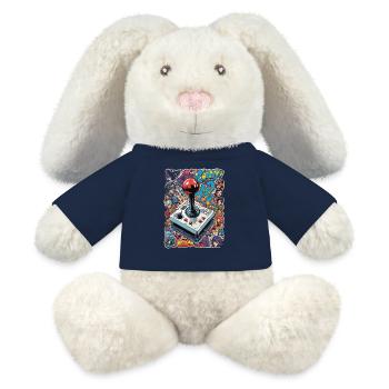 Retro Gamer Adventure Joystick - MiniFeet® RecycelHase® Bunny Cream - french navy - Front