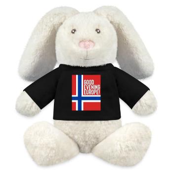 Norwegen Eurovision Song Contest - MiniFeet® RecycelHase® Creme - Schwarz - Vorne
