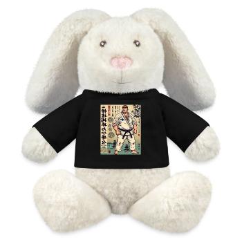 Finnish Karate MASTER - MiniFeet® RecycelHase® Bunny Cream - black - Front