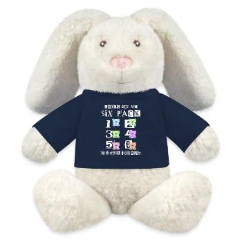 Teddy Kuschel Six Pack - MiniFeet® RecycelHase® Creme - French Navy - Vorne