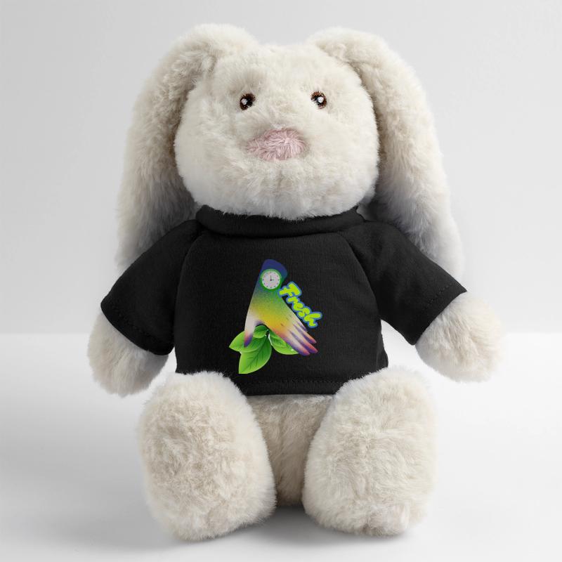 Design der frischen Gradient-Blattuhr MiniFeet® RecycelHase® Creme