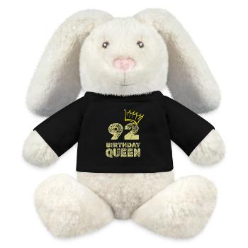 Age 92 - MiniFeet® RecycelHase® Bunny Cream - black - Front