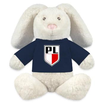 Polnische Flagge Nationalfarben Polnisch - MiniFeet® RecycelHase® Creme - French Navy - Vorne