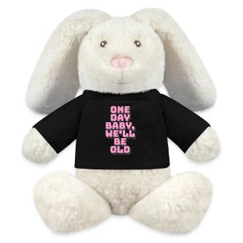 Motivational Poster - MiniFeet® RecycelHase® Bunny Cream - black - Front