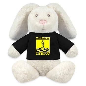 Schach Crew Verein - MiniFeet® RecycelHase® Creme - Schwarz - Vorne