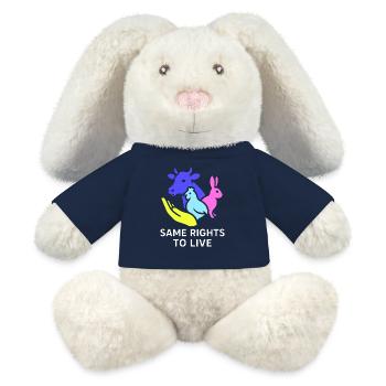 same rights to live - MiniFeet® RecycelHase® Creme - French Navy - Vorne