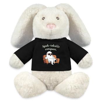 Spuk-takulär entspannt - MiniFeet® RecycelHase® Creme - Schwarz - Vorne