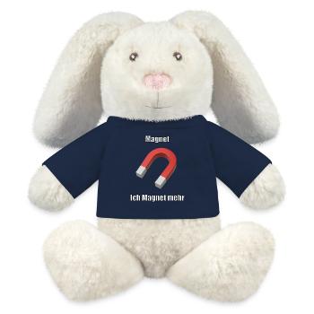 Magnet Meme T-Shirt – Funny German Sayings S - MiniFeet® RecycelHase® Bunny Cream - french navy - Front