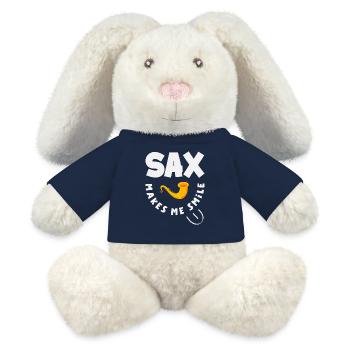 Saxofon - MiniFeet® RecycelHase® Creme - French Navy - Vorne