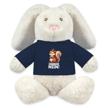 Bevor Du Fragst Eichhörnchen Eichhorn Nagetiere - MiniFeet® RecycelHase® Creme - French Navy - Vorne