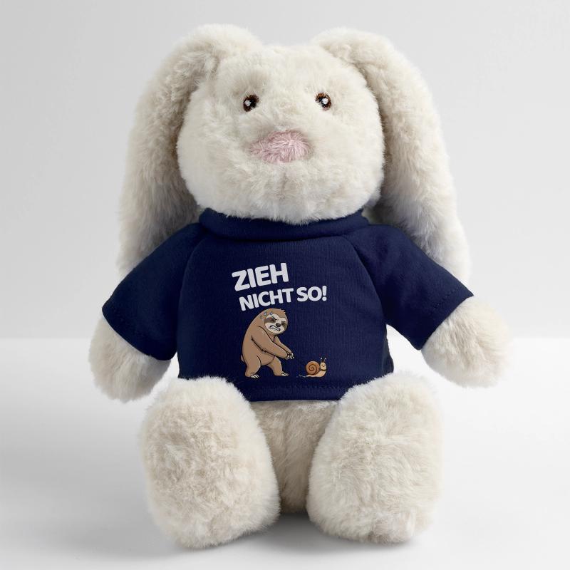 Don't pull so sloth with snail MiniFeet® RecycelHase® Bunny Cream