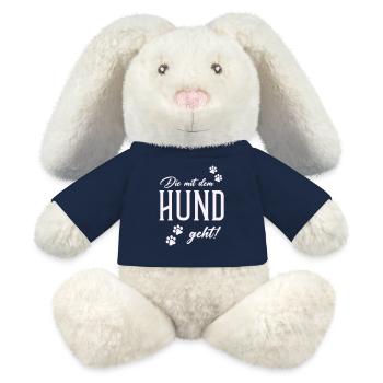 Dog and walking style - MiniFeet® RecycelHase® Bunny Cream - french navy - Front