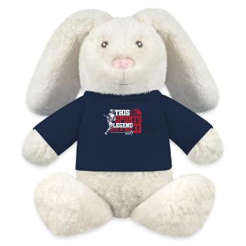 Cette légende du sport a maintenant 33 ans, jeu de crosse - Lapin en peluche recyclé MiniFeet® Crème - bleu marine - Devant