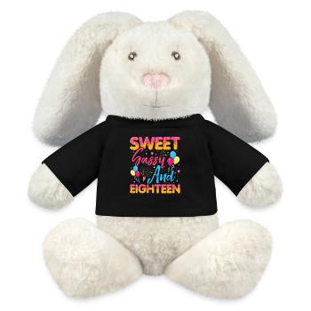 Sweet Sassy And Eighteen Sprinkles Delicious - MiniFeet® RecycelHase® Creme - Schwarz - Vorne