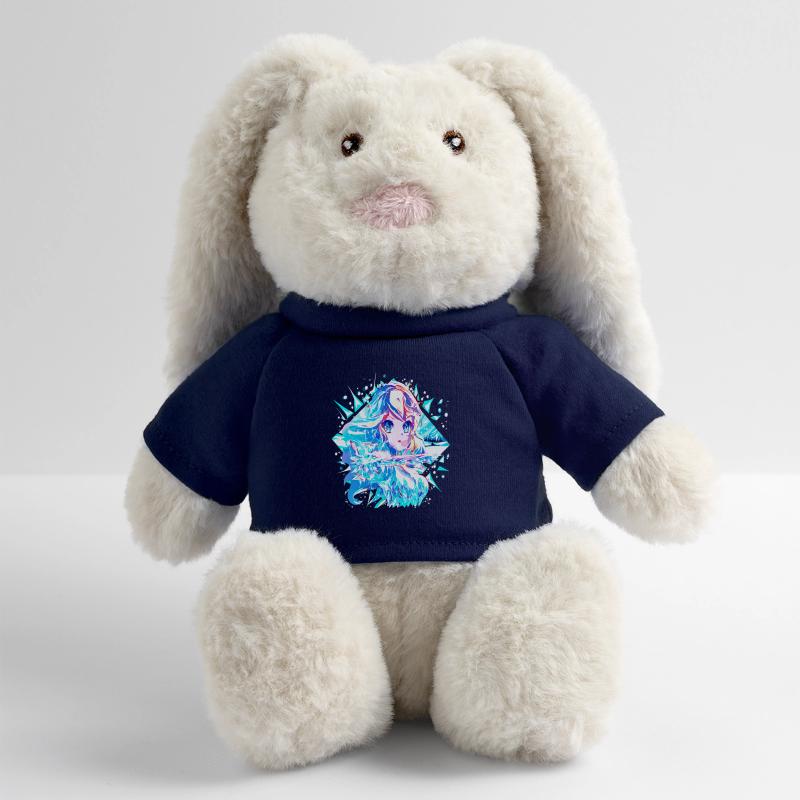 Anime Reine des neiges Princesse des glaces Lapin en peluche recyclé MiniFeet® Crème