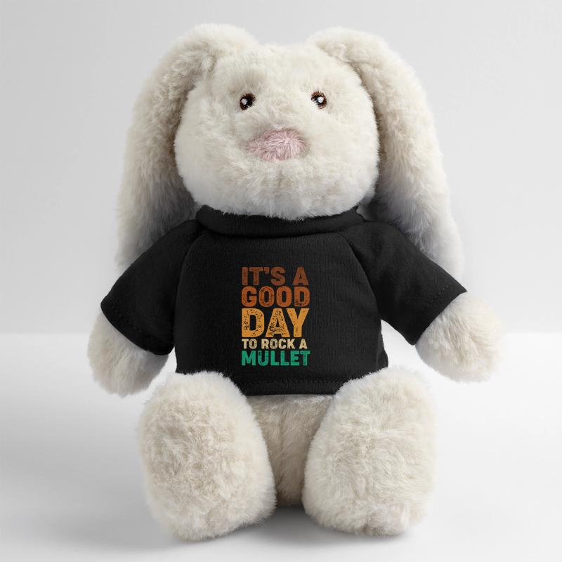 coupe de cheveux mulet Lapin en peluche recyclé MiniFeet® Crème