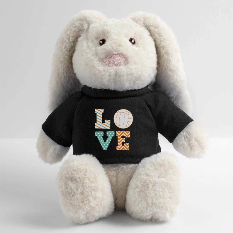 volley-ball Lapin en peluche recyclé MiniFeet® Crème