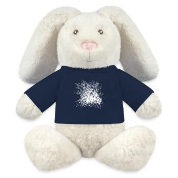 Splash Style Motard Conduite Tout-Terrain Tatouage - Lapin en peluche recyclé MiniFeet® Crème - bleu marine - Devant
