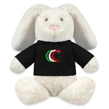Iran - Lapin en peluche recyclé MiniFeet® Crème - noir - Devant