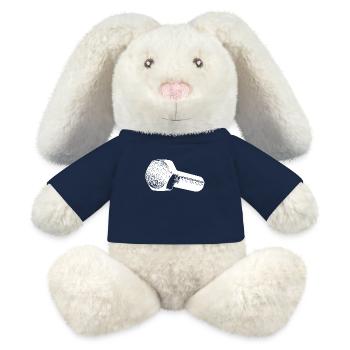 Werkstattschrauber Schrauber Papa Schraube - MiniFeet® RecycelHase® Creme - French Navy - Vorne