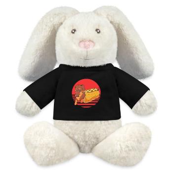Hot Dog Snack - MiniFeet® RecycelHase® Bunny Cream - black - Front