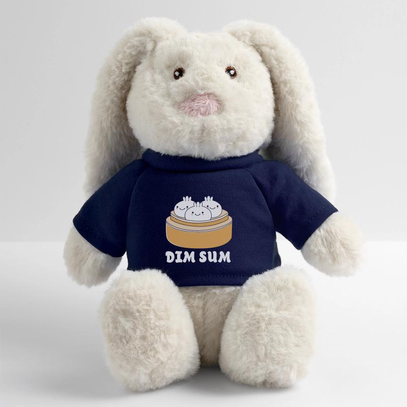 Dim sum Lapin en peluche recyclé MiniFeet® Crème