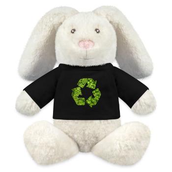 Recycle Environmental Protection Nature Forest Recycling - MiniFeet® RecycelHase® Bunny Cream - black - Front