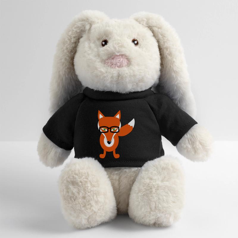 fuchs mit brille MiniFeet® RecycelHase® Creme