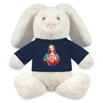 Jesus Christ | Jesus Christus - MiniFeet® RecycelHase® Creme - French Navy - Vorne