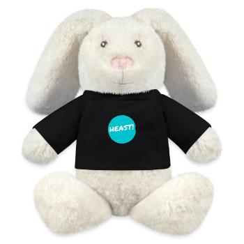 Heast! Ursprünglich "Hörst du?" - MiniFeet® RecycelHase® Creme - Schwarz - Vorne