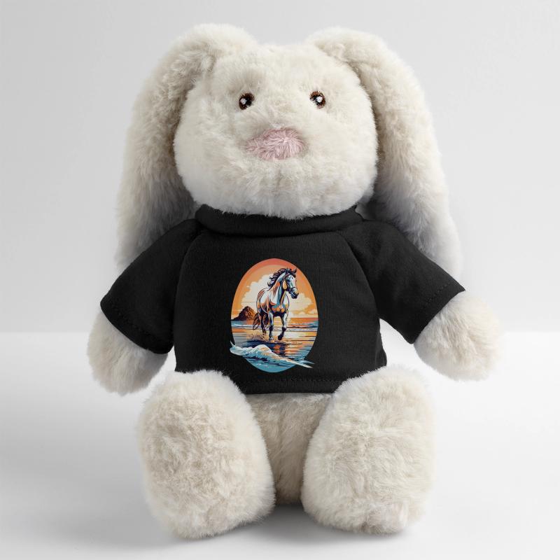 Pferd am Strand MiniFeet® RecycelHase® Creme