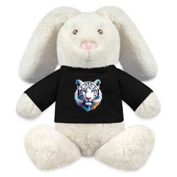 White Tiger - MiniFeet® RecycelHase® Bunny Cream - black - Front