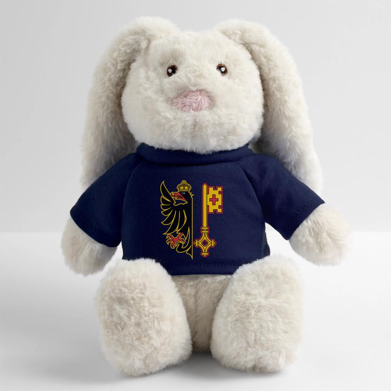 Drapeau de Genève Lapin en peluche recyclé MiniFeet® Crème