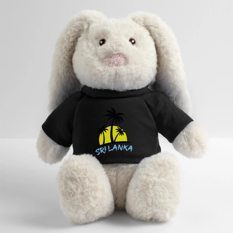 Sri Lanka Lapin en peluche recyclé MiniFeet® Crème